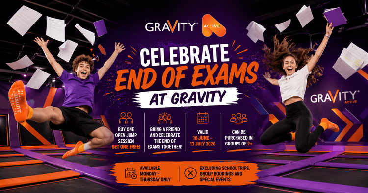 Celebrating End of Exams at Gravity Active